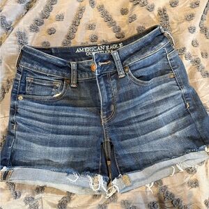 American Eagle Outfitters Dark Blue Jean Shorts